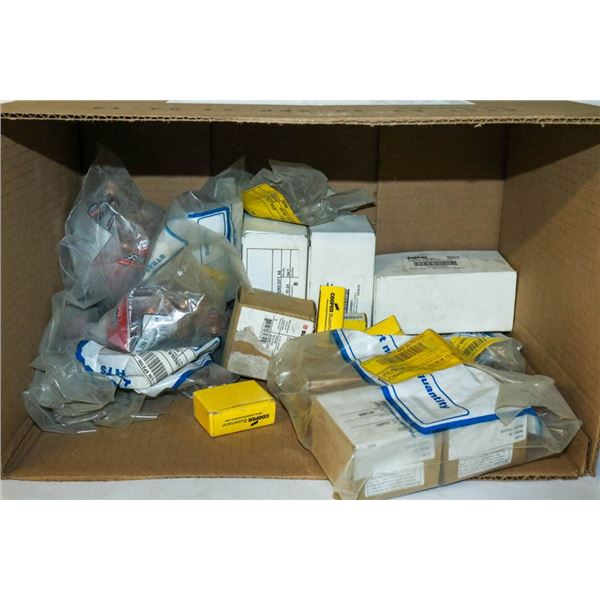 BOX LOT OF VARIOUS TRADE ITEMS