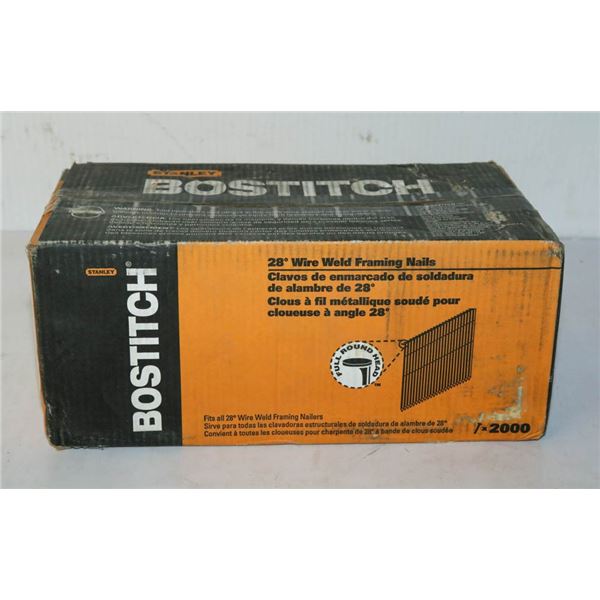 CASE OF STANLEY BOSTITCH STICK FRAMING NAILS