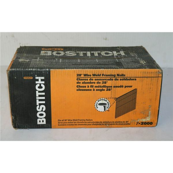 CASE OF STANLEY BOSTITCH STICK FRAMING NAILS
