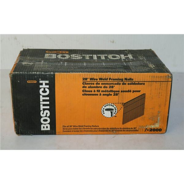 CASE OF STANLEY BOSTITCH STICK FRAMING NAILS