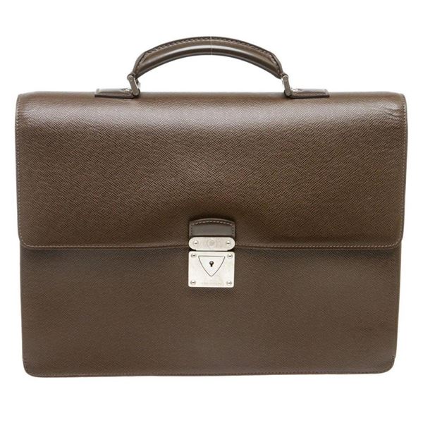 Louis Vuitton Brown Taiga Leather Robusto Briefcase Bag