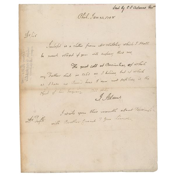 John Adams Autograph Letter Signed as President