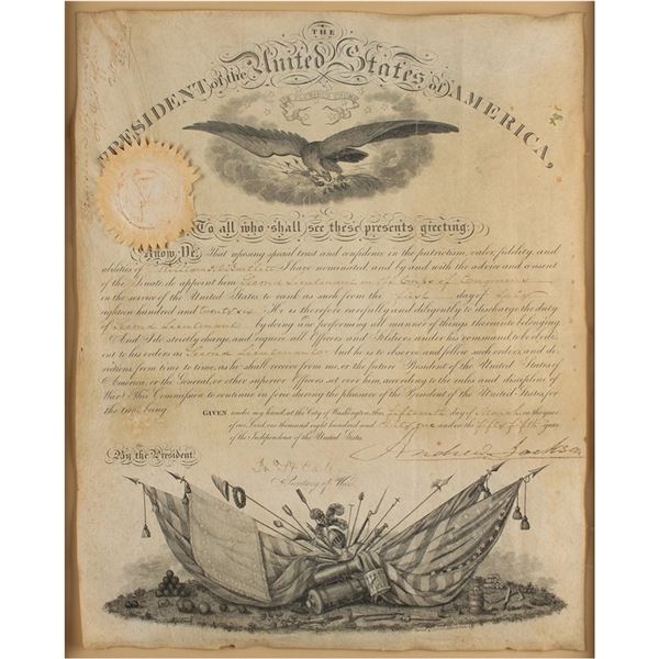 Andrew Jackson Document Signed as President