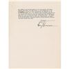 Image 1 : Harry S. Truman Typed Letter Signed as President