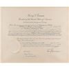 Image 1 : Harry S. Truman Document Signed as President