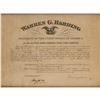Image 1 : Warren G. Harding Document Signed as President