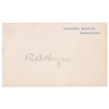 Image 1 : Rutherford B. Hayes Signed Executive Mansion Card