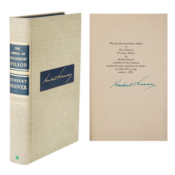 Herbert Hoover Signed Book