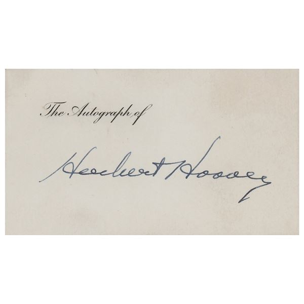 Herbert Hoover Signature