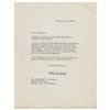 Image 2 : Harry S. Truman Typed Letter Signed