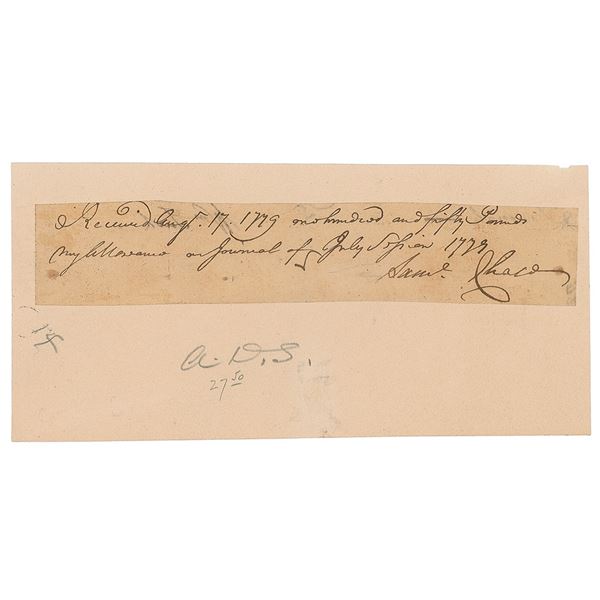 Samuel Chase Autograph Document Signed