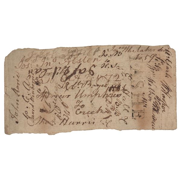 William Hooper Signed Currency