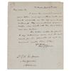 Image 1 : Thomas Jesup Autograph Letter Signed