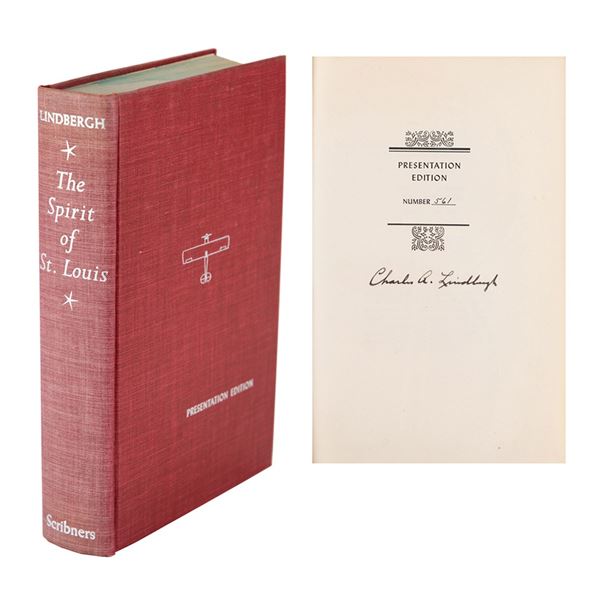 Charles Lindbergh Signed Book