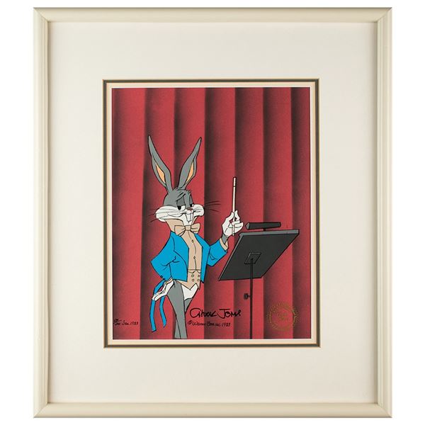 Chuck Jones Signed Limited Edition Cel: 'Bugs Conductor'