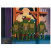 Image 2 : Leonardo, Raphael, Donatello, and Michelangelo production cels from a Teenage Mutant Ninja Turtles c