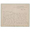 Image 1 : Eugene O'Neill Autograph Letter Signed