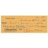 Image 1 : Jerome Kern Signed Check