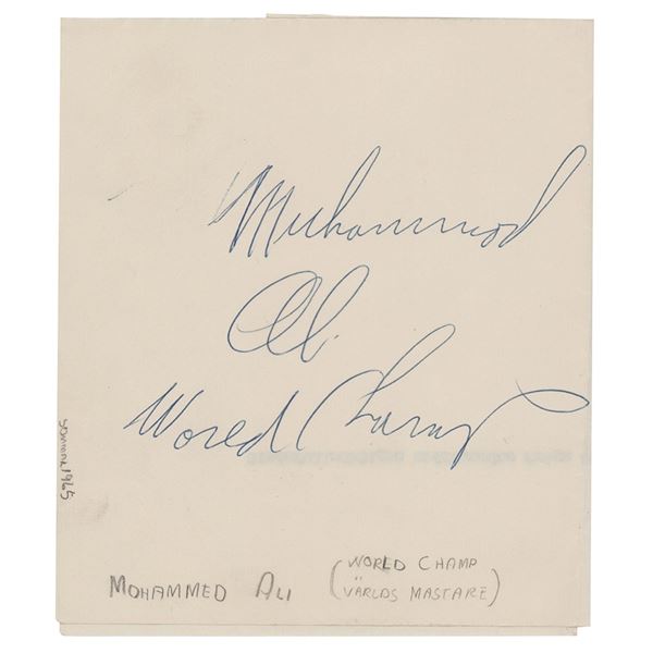 Muhammad Ali Signature