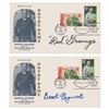 Image 1 : Red Grange and Bronko Nagurski Signed Covers