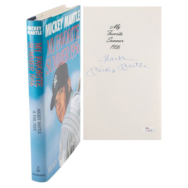Mickey Mantle Signed Book