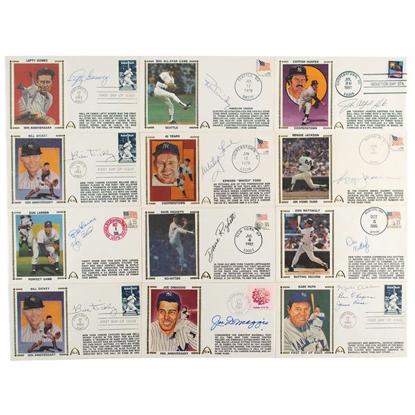 NY Yankees (12) Signed Covers
