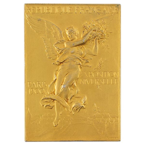 Paris 1900 Olympics Gilt Silver Winner's Medal for 'Shooting'
