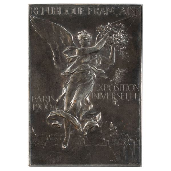 Paris 1900 Olympics Silver Winnerâ€™s Medal for Shooting