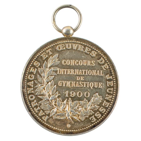Paris 1900 Olympics Participation Medal for 'Gymnastics'