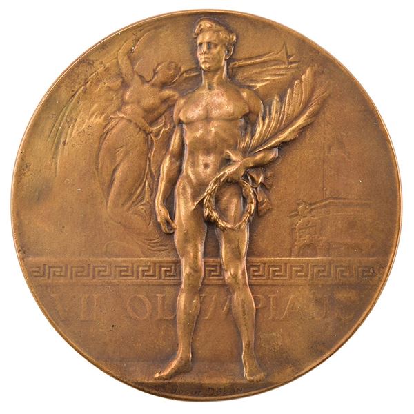 Antwerp 1920 Olympics Bronze Winnerâ€™s Medal