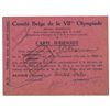 Image 1 : Antwerp 1920 Olympics Travel Pass