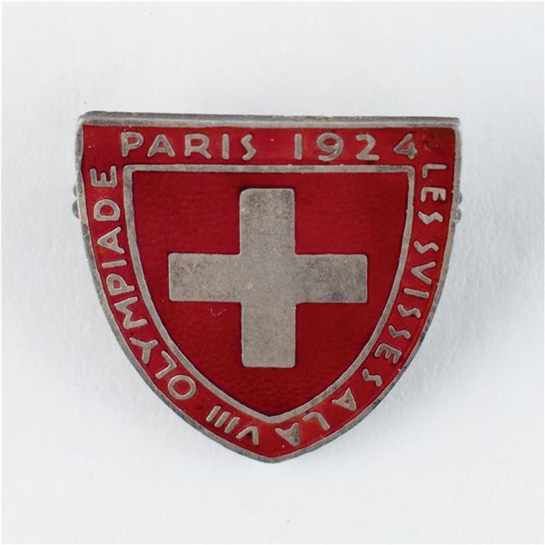 Paris 1924 Summer Olympics Swiss National Olympic Committee Badge