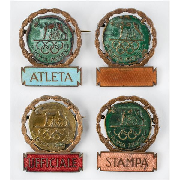 Rome 1960 Summer Olympics (4) Badges