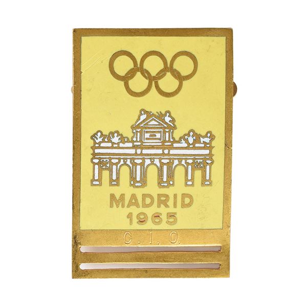 Madrid 1965 International Olympic Committee Badge