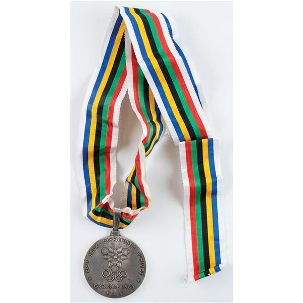 Grenoble 1968 Winter Olympics Silver Winner's Medal