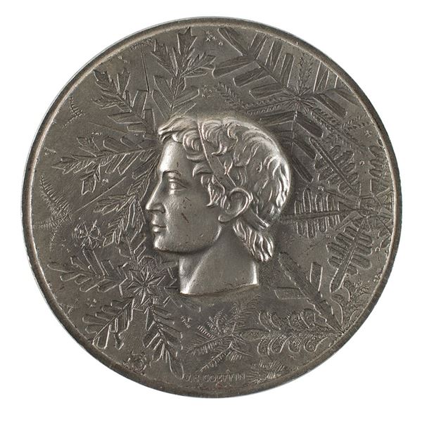 Grenoble 1968 Winter Olympics Silvered Participation Medal