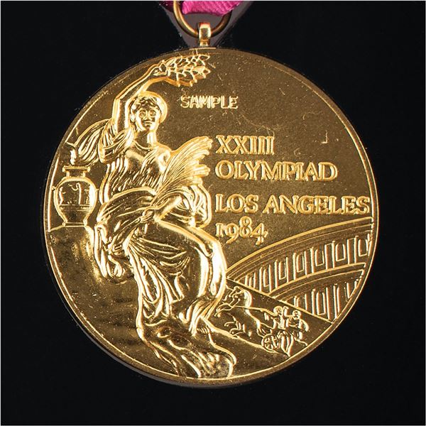 Los Angeles 1984 Summer Olympics Sample Gold Winner's Medal