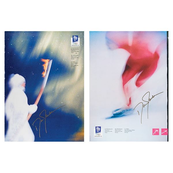 Lillehammer 1988 Winter Olympics: Dan Jansen (2) Signed Posters