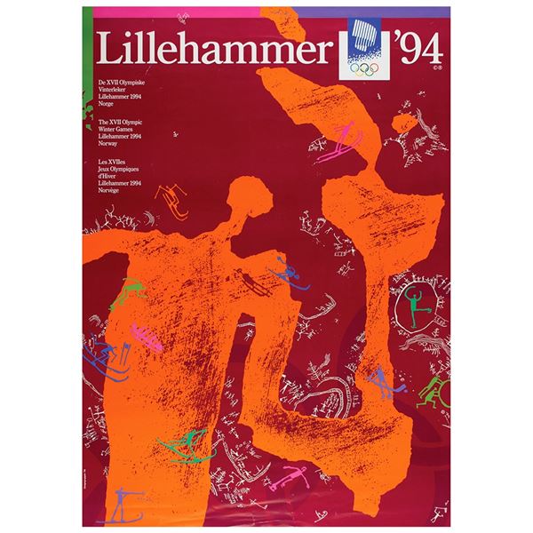 Lillehammer 1994 Winter Olympics Poster