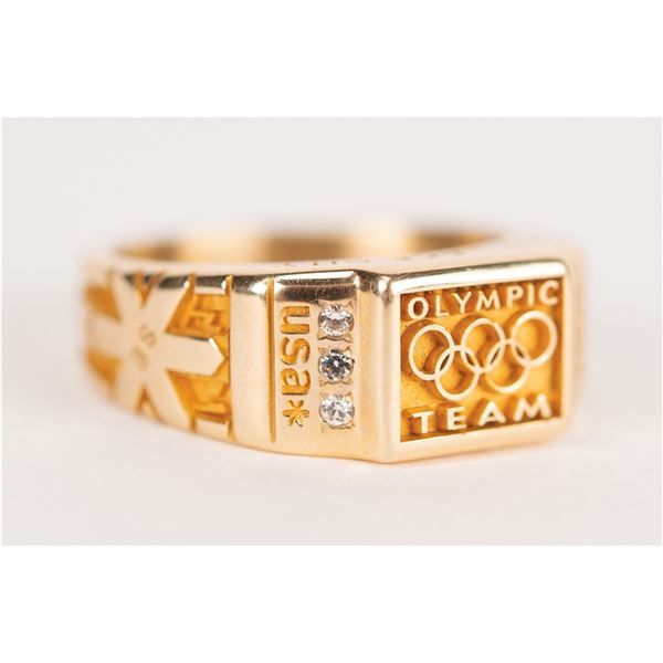Salt Lake City 2002 Winter Olympics 10K Gold Ring