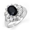 Image 1 : CERTIFIED 2.35ct SAPPHIRE & DIAMOND RING WHITE GOLD