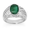 Image 1 : MEN'S RING 5.25ctw CERTIFIED EMERALD & DIAMOND 14K