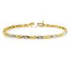 Image 1 : CERTIFIED .03 ctw BAGUETTE DIAMOND LADIES BRACELET GOLD