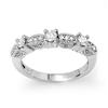 Image 1 : OVERSTOCK 0.61ctw DIAMOND RIGHT-HAND RING WHITE GOLD