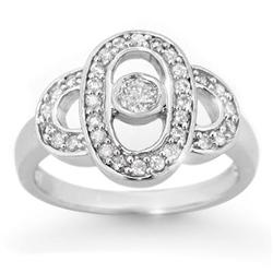 CERTIFIED 0.55ct DIAMOND RIGHT-HAND WHITE GOLD RING