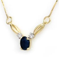 CERTIFIED 1.30ctw SAPPHIRE & DIAMOND NECKLACE GOLD