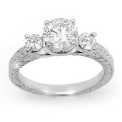 FAMOUS ENGAGEMENT RING 1.50 ctw DIAMOND 14KT WHITE GOLD