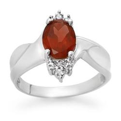 OVERSTOCK CERTIFIED 1.61 ctw GARNET & DIAMOND RING GOLD