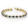 Image 1 : CERTIFIED 12.0ctw SAPPHIRE & DIAMOND BRACELET 14KT GOLD