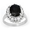 Image 1 : CERTIFIED 3.83ctw SAPPHIRE & DIAMOND RING WHITE GOLD